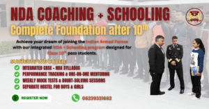 NDA Coaching with schooling after 10th