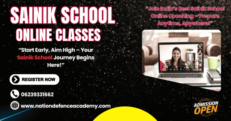Sainik school Online Classes - Nation Defence Academy