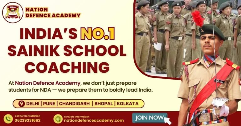 Best Sainik School Coaching in India- Nation Defence Academy