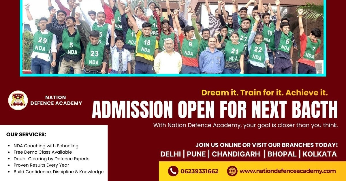 NDA Schooling Program after 10th in Chandigarh- Nation Defence Academy