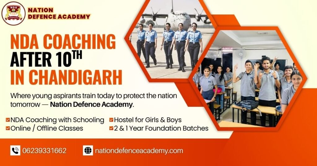 NDA Coaching with Schooling after 10th in Chandigarh