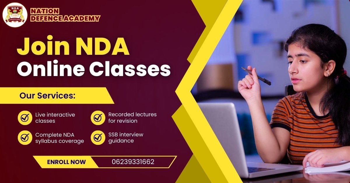 NDA Online Coaching Classes by Nation Defence Academy