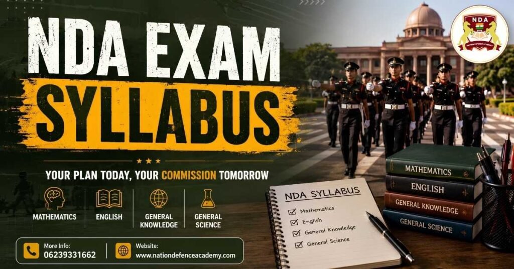 NDA Exam Syllabus guide by Nation Defence Academy