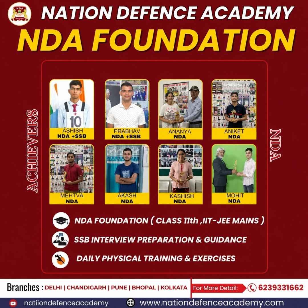 NDA Foundation Course by Nation Defence Academy