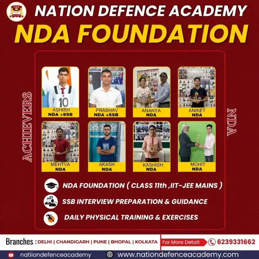 NDA Foundation Course by Nation Defence Academy