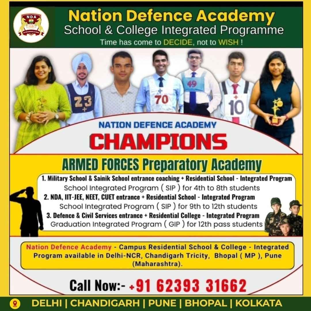Nation Defence Academy Achieves