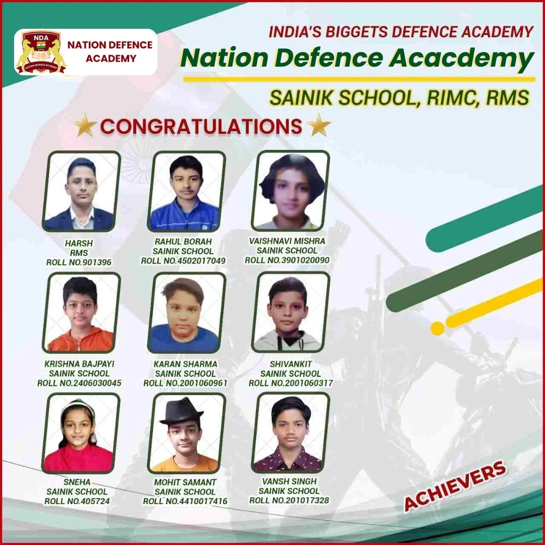 NDA Achievers in India